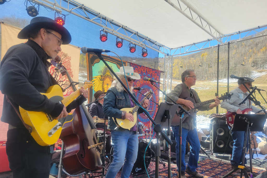 Band playing at Oktoberfest at Sunlight Moutain