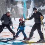 family on skis at sunlight mountain in glenwood springs