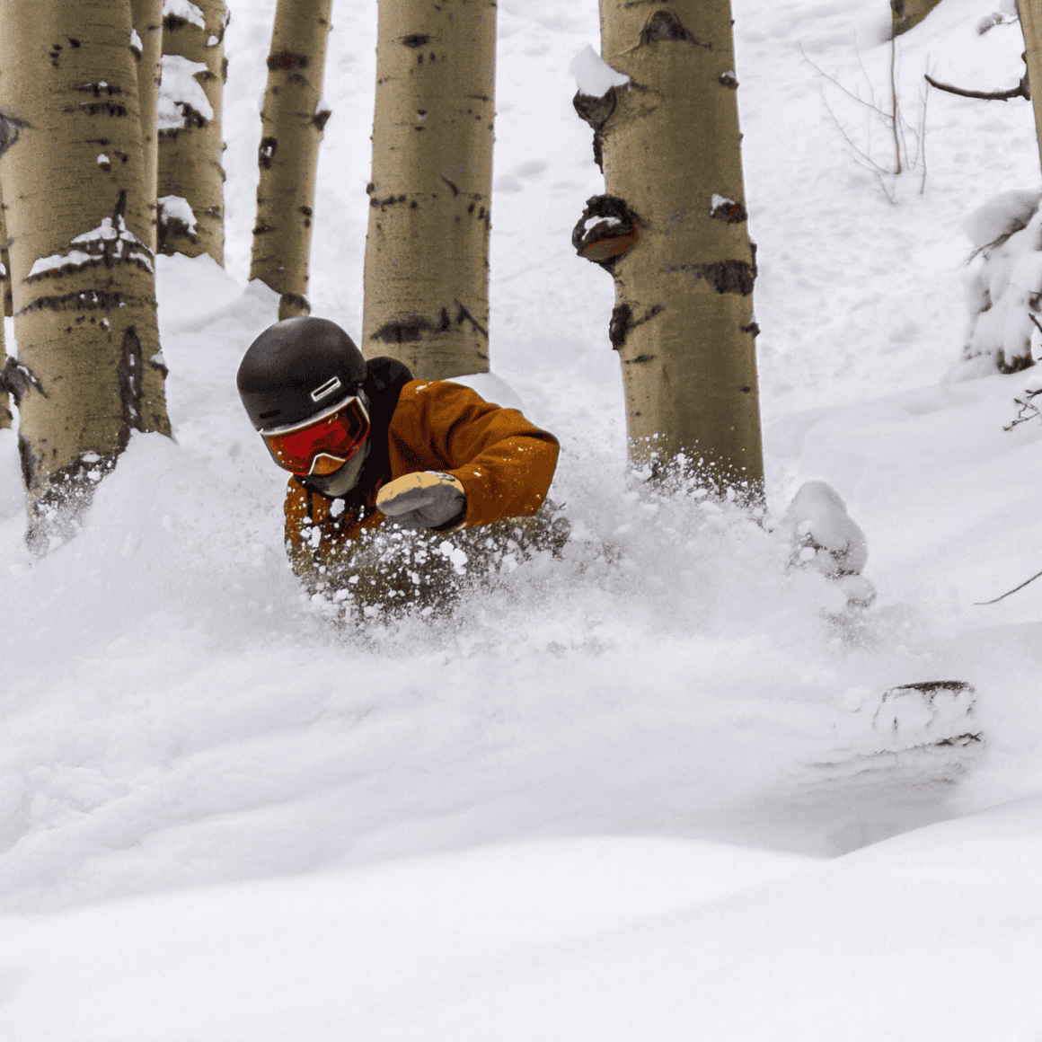 man skiing at sunlight mountain in glenwood springs