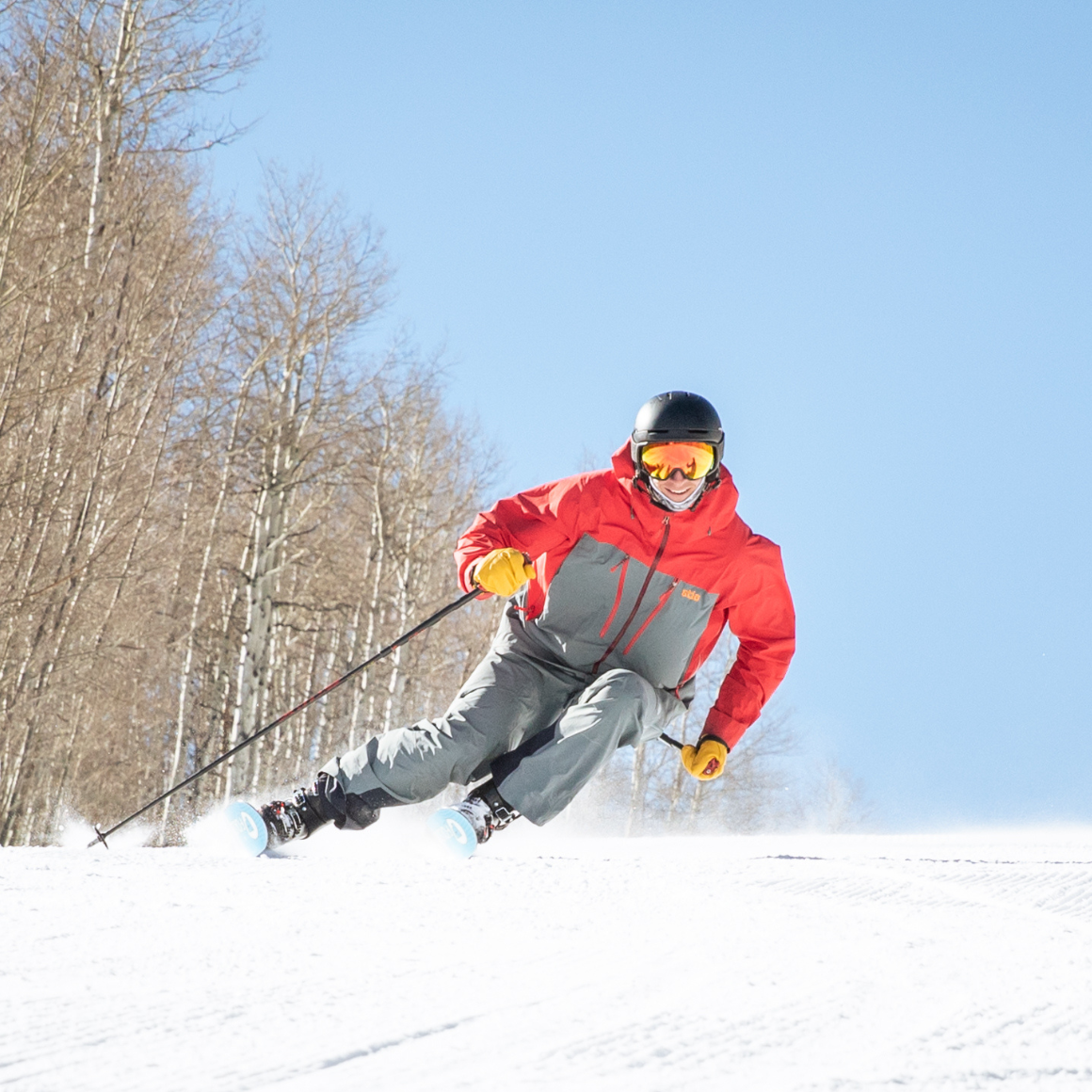 man skiing in glenwood springs