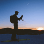 man going uphill in glenwood springs