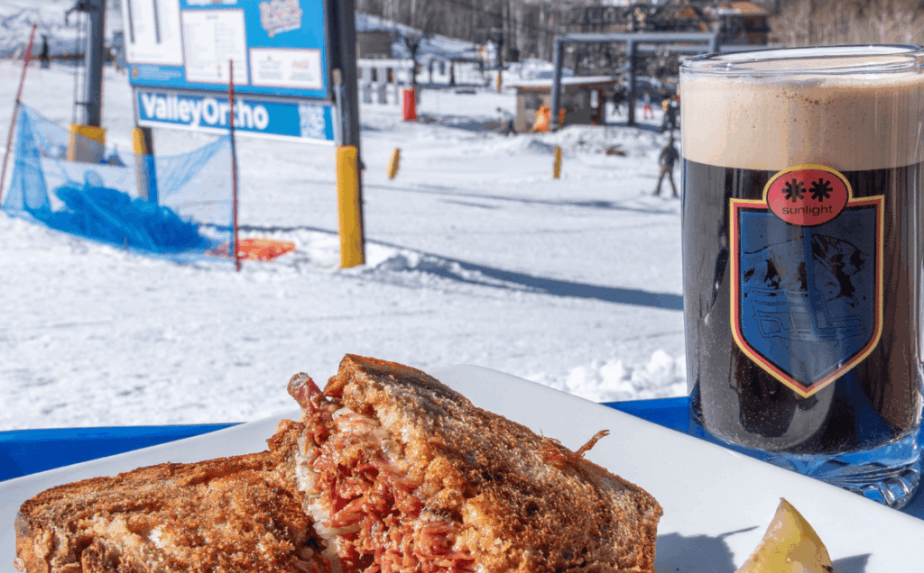 food and beer at sunlight mountain