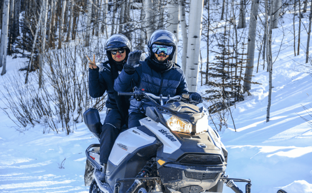 snowmobile tour at sunlight mountain in colorado